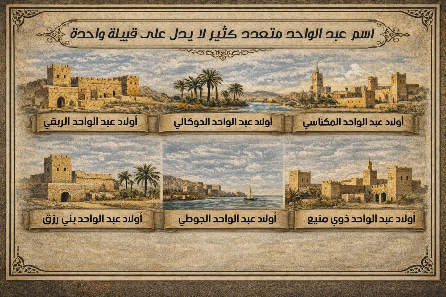 تمييز الشرفاء أولاد عبد الواحد عمّن يشترك معهم في الاسم